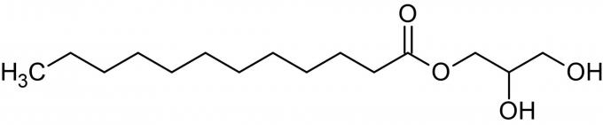 Χημική δομή - γλυκερίνη monolaurate, Monoglyceride και φυσικό μέσο επιπολής (ab142307)