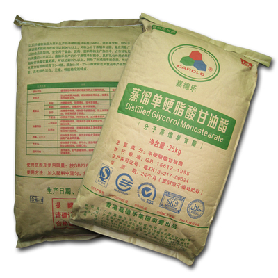 ασφαλής γαλακτωματοποιητής τροφίμων 25KG/Bag GMS 99% στη σοκολάτα